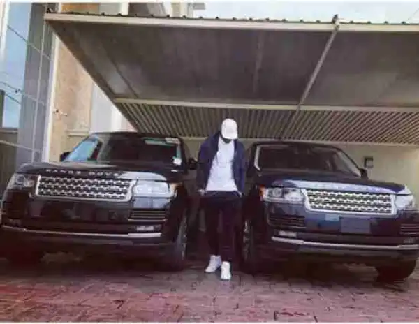 Peter Okoye Flaunts His Ranger Rover And Wife